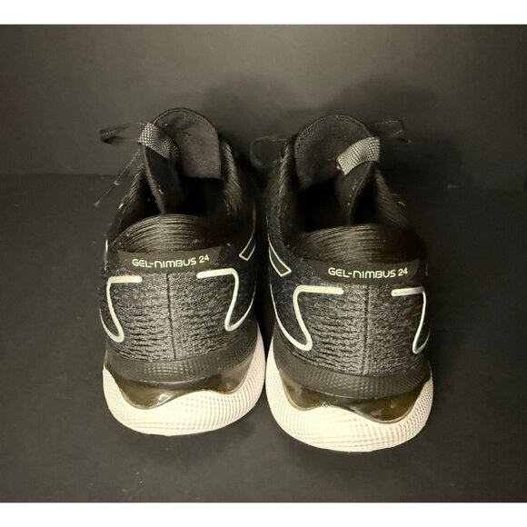 Asics Gel Nimbus 24 Black White Athletic Shoe Running Mens 13 - Picture 3 of 7